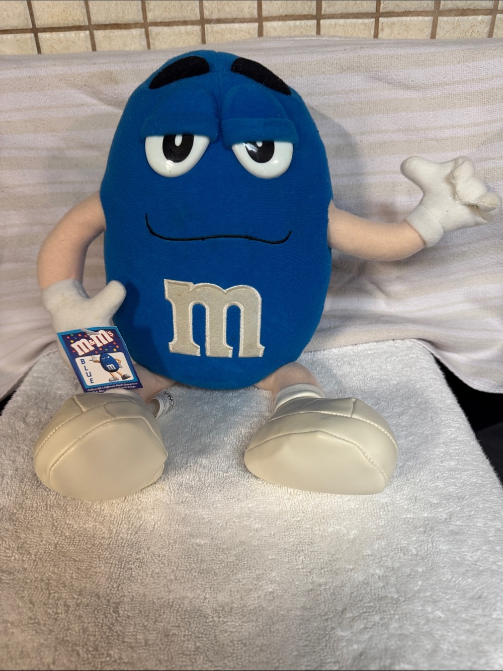 2001 Vintage Blue M&M Plush 16 Inches NWT